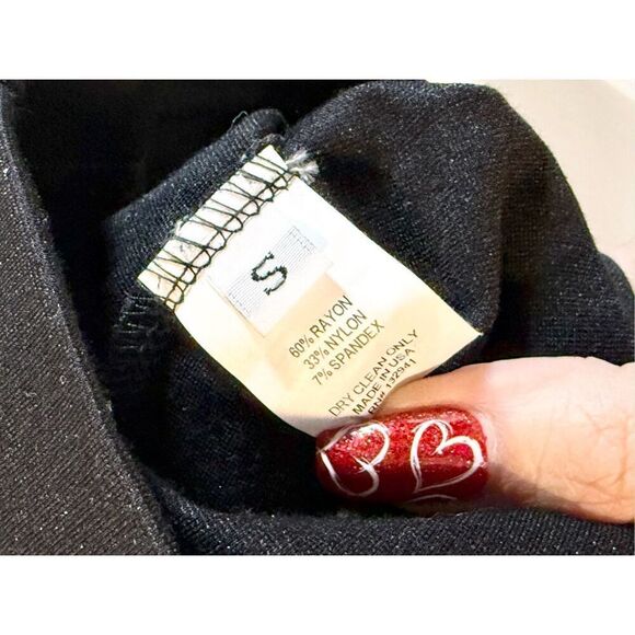 NWOT AMANDA UPRICHARD Danica Ruffle Black Dress Women’s Small - Picture 5 of 9